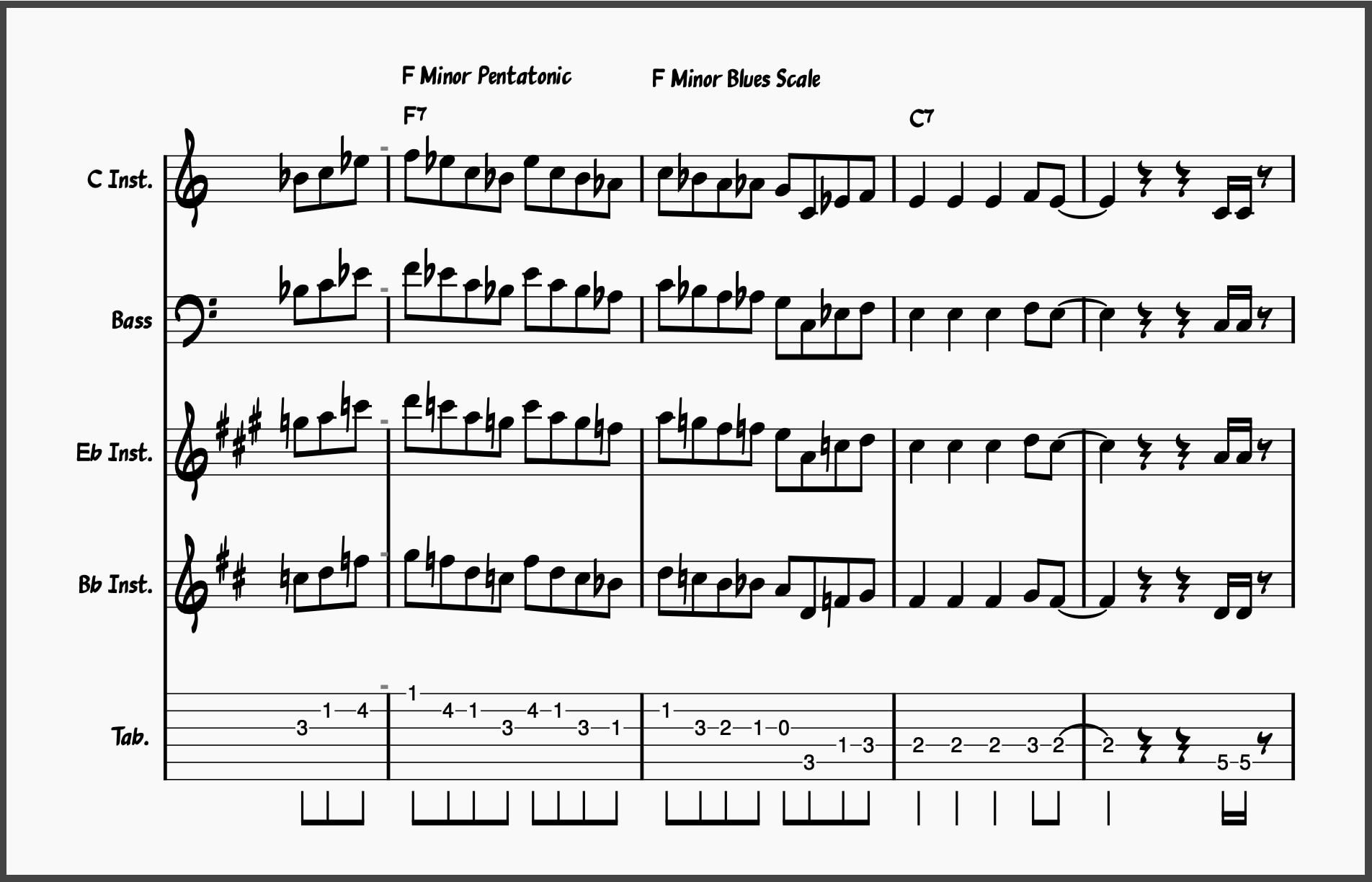 Blues Solo Bars 5-8