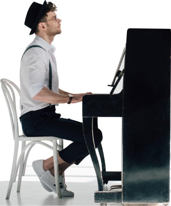 Man playing piano