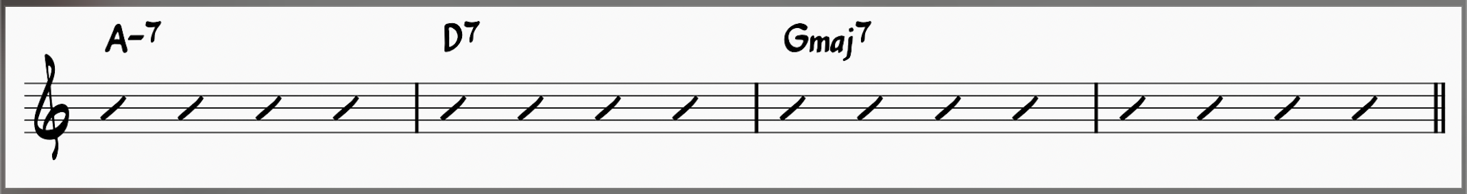 ii-V-I in G major
