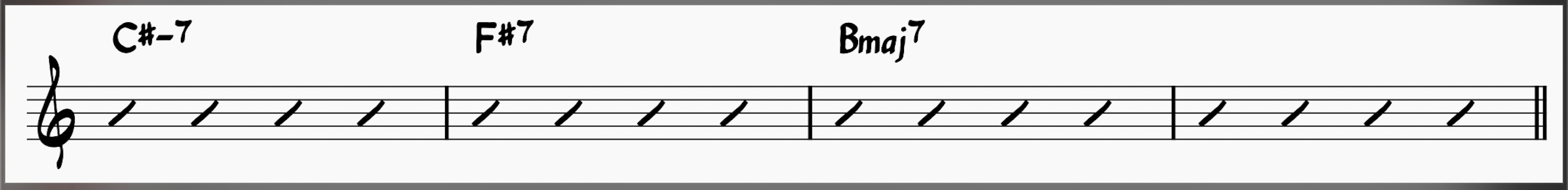 ii-V-I in B Major