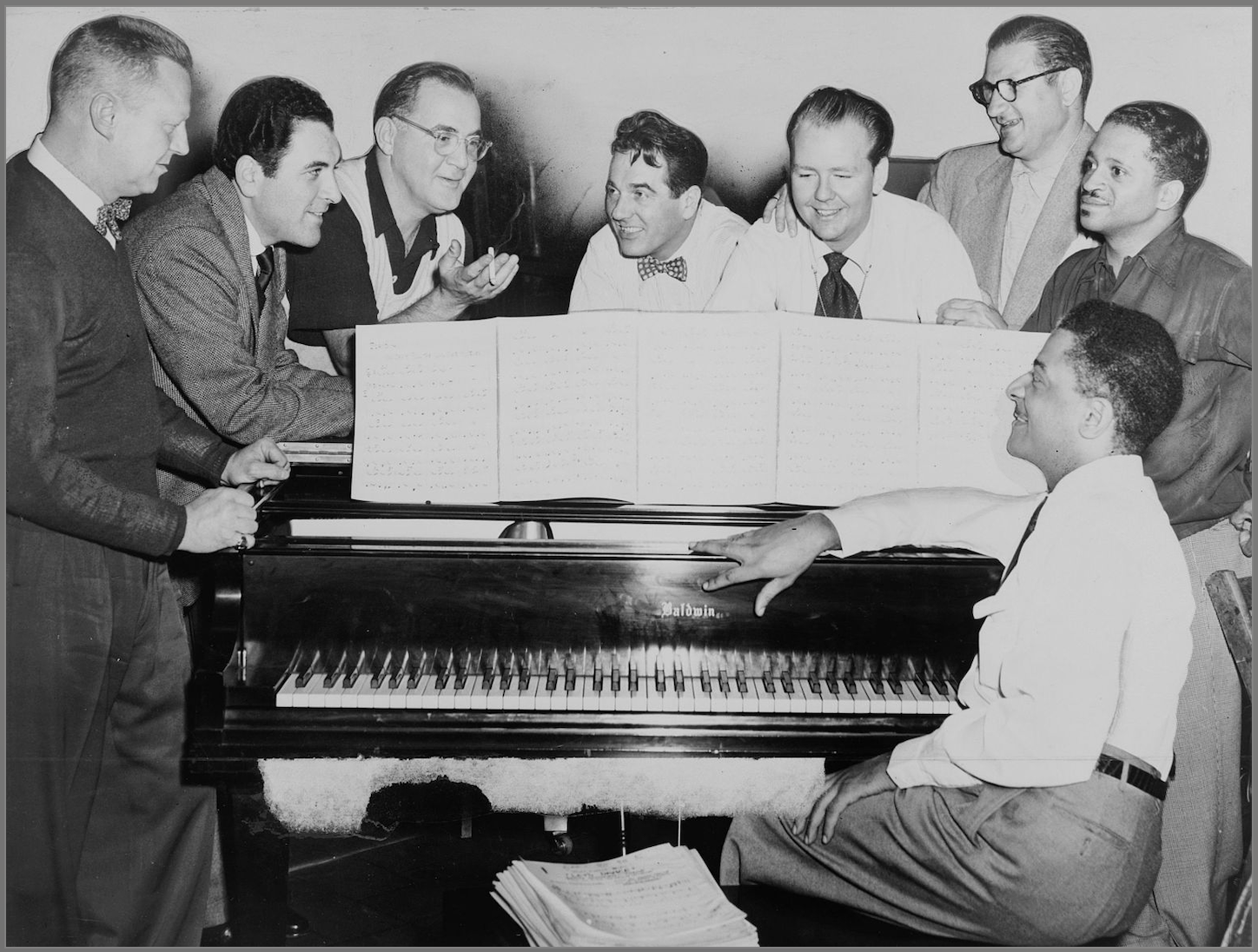 Teddy Wilson at piano with Benny Goodman 1952
