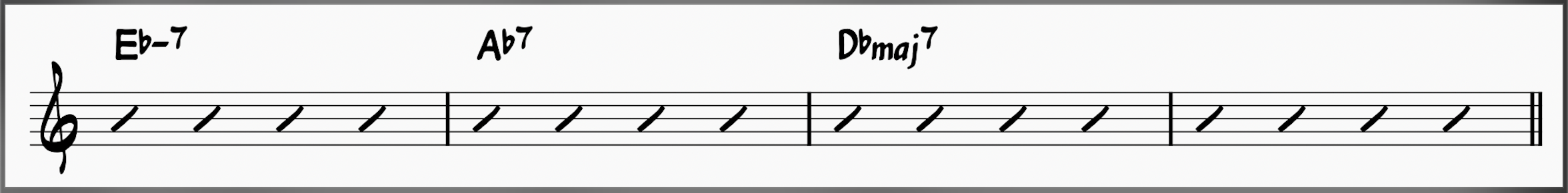 ii-V-I in Db major