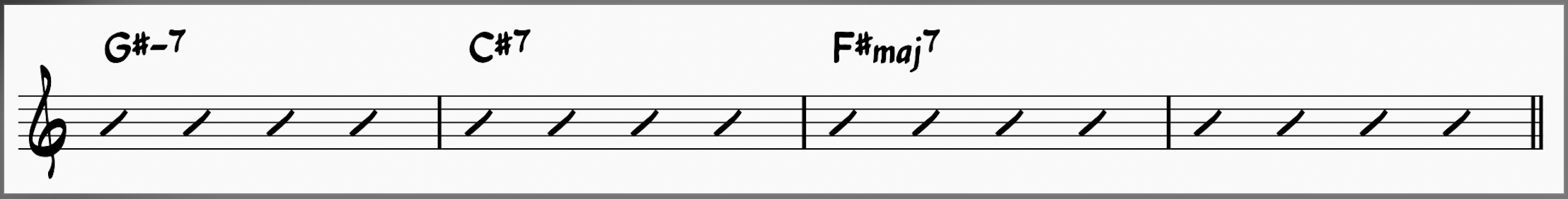 ii-V-I in F# major