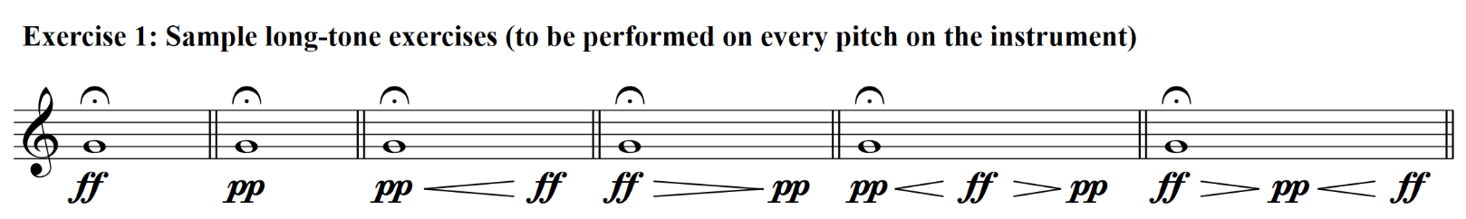 Jazz Saxophonists guide: practicing long tones and dynamics at the same time. 