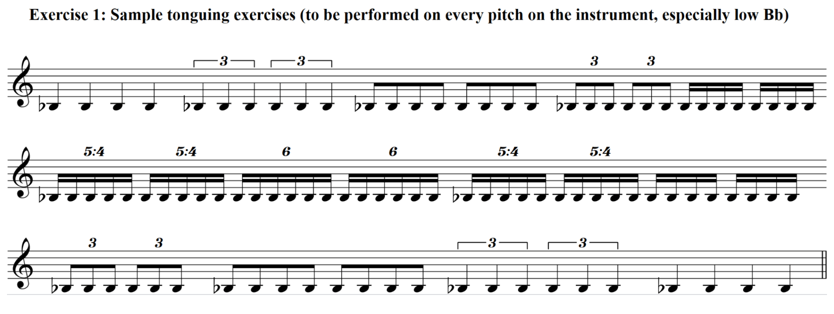 Jazz Saxaphonists guide to playing saxophone: tonguing articulation rhythms excercise