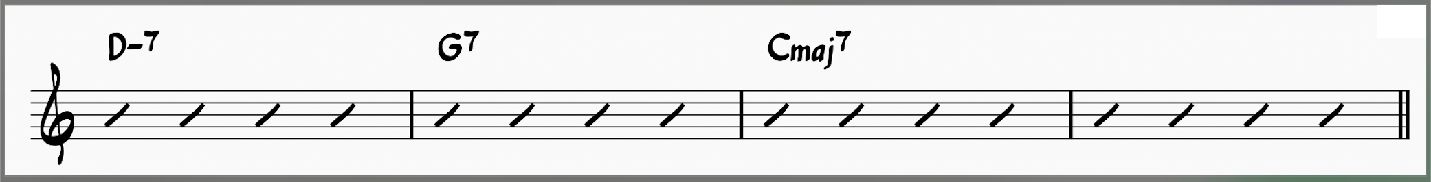 ii-V-I in C major