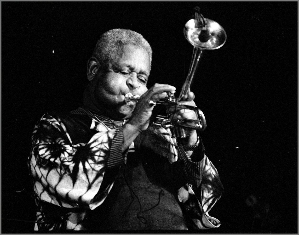 jazz trumpet players: Dizzy Gilespie in 1991
