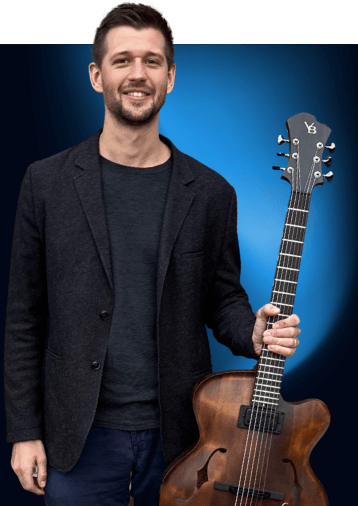 Brent Holding Guitar
